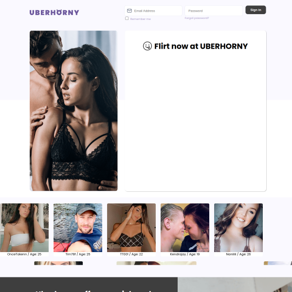 Details : Uberhorny OFFICIAL - Free Site For Adult Dating